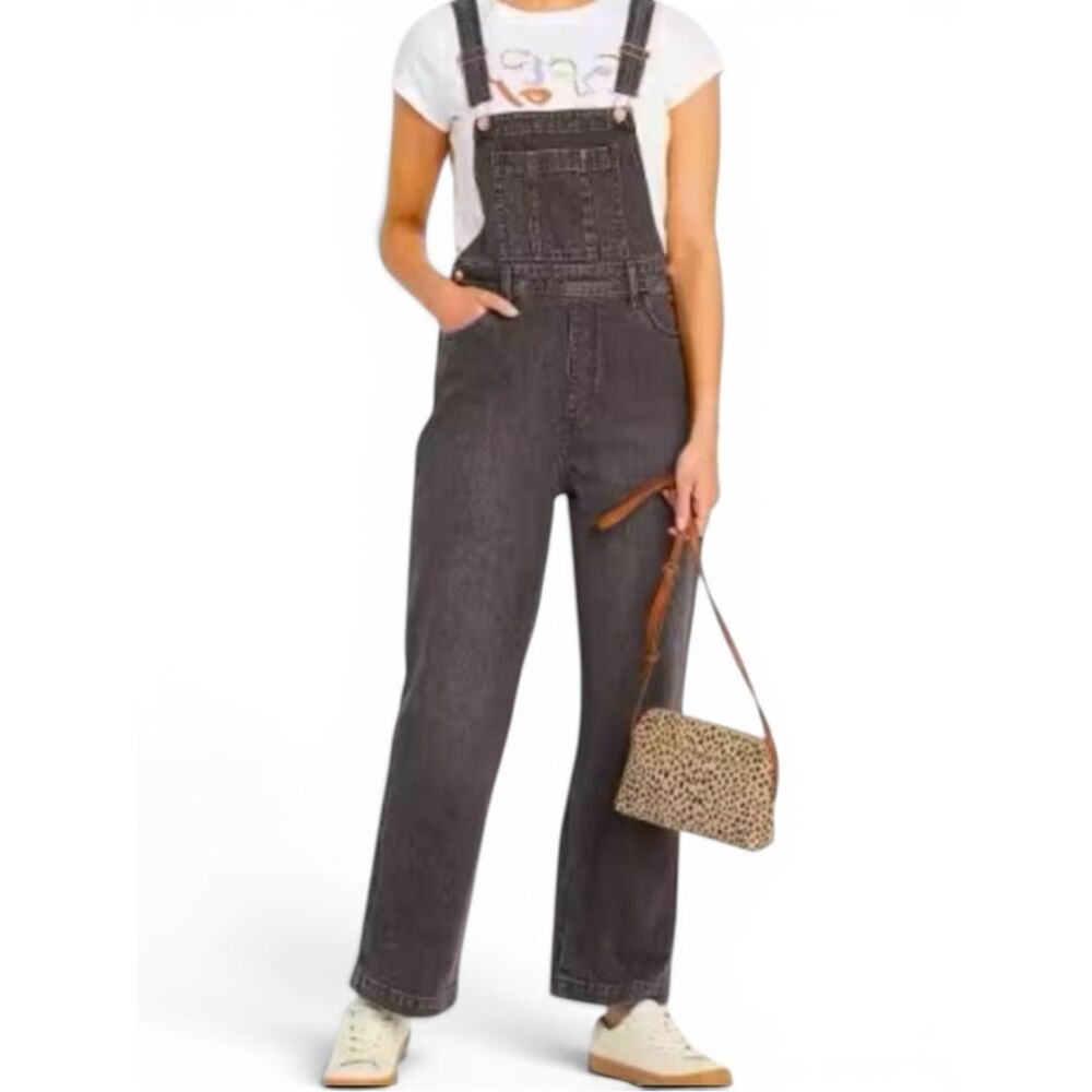 Universal Thread Stone Washed Bib Overalls Sz 8/29R